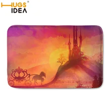 HUGSIDEA замок печати фланелевый ковер коврики для дома Гостиная Прямоугольный ковер спальня Противоскользящий коврик коврики для прихожей 59*40 см