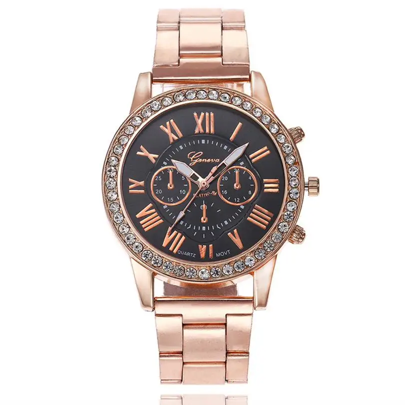 Горячая Распродажа Повседневное Шикарный кожаный кварц браслет красивые модные простые стальная лента для часов Часы Для женщин механические Шестерни часы - Цвет: A