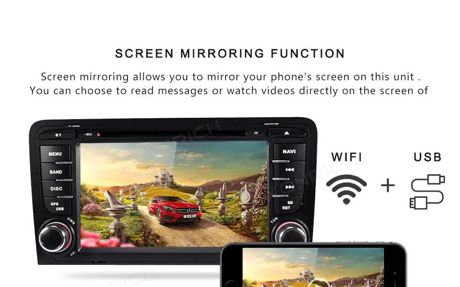 Flash Deal 2 din Android 8.1 Car DVD Player Head unit For Audi A3 8P S3 RS3 2003 2004 2005 2006 2007 2008 2009 2010 2011 Radio Multimedia 4