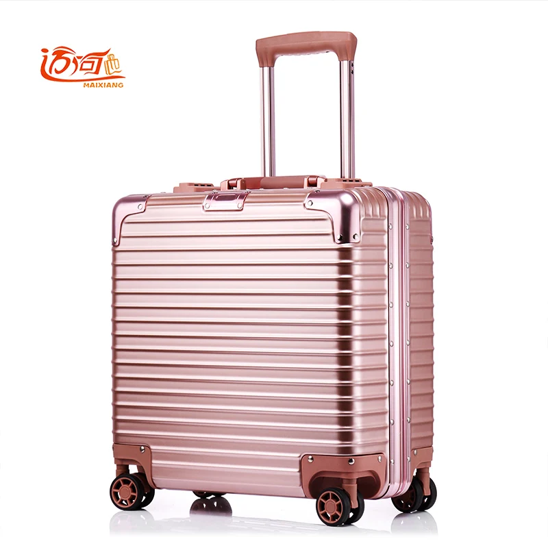 

18 Inch Valise Cabine Custom Luggage Business Trolley Min Abs+aluminium Luggage Scooter Suitcase Trolley Vintage Suitcase Rollin