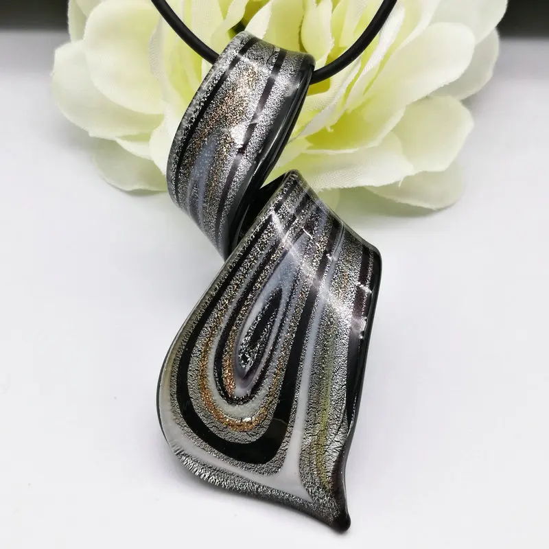 6 шт разноцветные витые стеклянные муранские Подвески ожерелье шик|murano pendant|glass