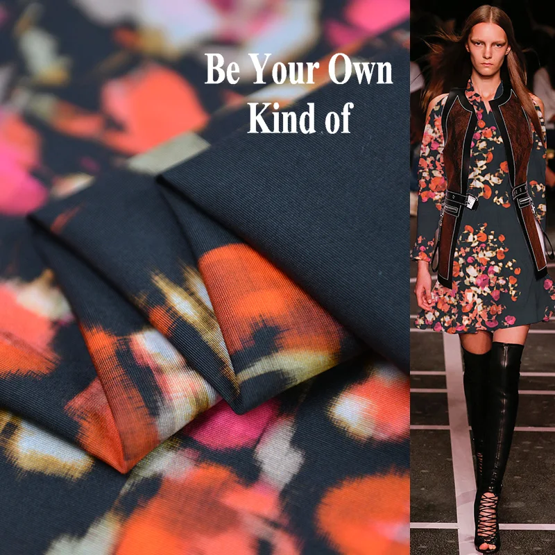 19 Весна Лето Новинка 114 см ширина 26momme 60% шелк 40% хлопок сатин ткань для женщин платье ребра ткань для Diy шитье распродажа