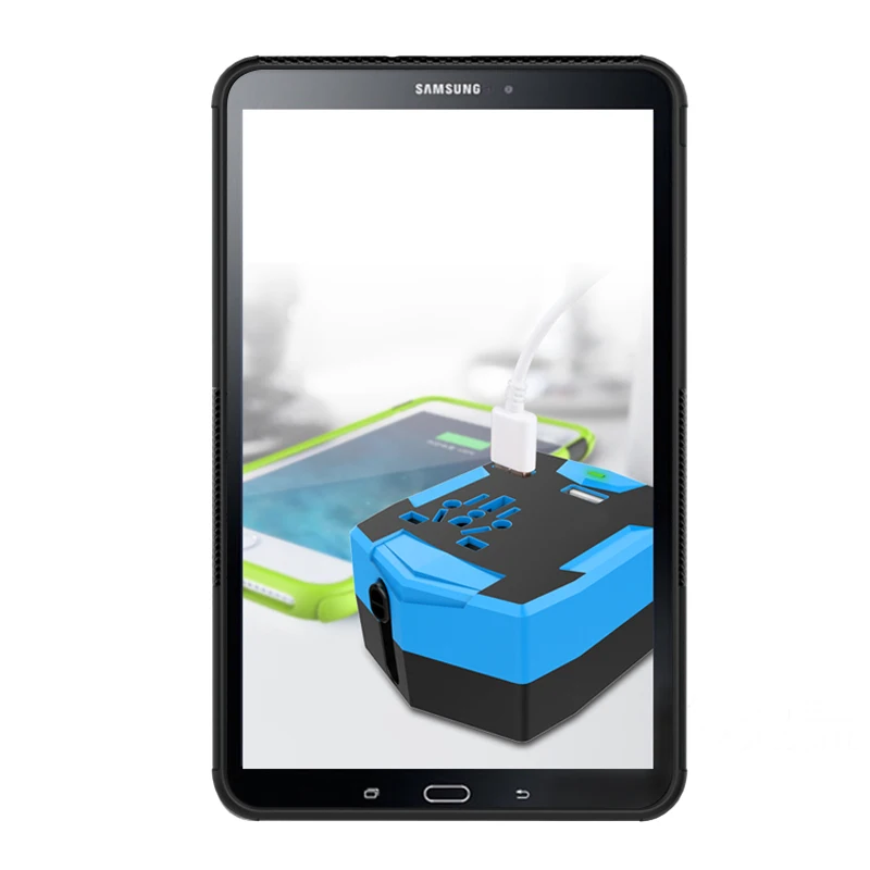 20 шт./лот Dazzle TPU + PC Пластиковый Чехол для samsung Galaxy Tab 10,1 дюйма T580 T585 защитный чехол