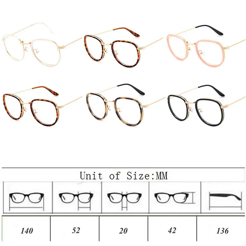 Ретро Винтаж для мужчин и женщин оправа для очков прозрачные линзы очки Горячее предложение-Y107