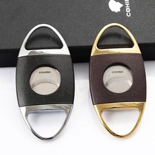 Резак COHIBA из нержавеющей стали, резак для сигар, супер острый пилообразный пресс, гильотина для сигар, Подарочная коробка, упаковка