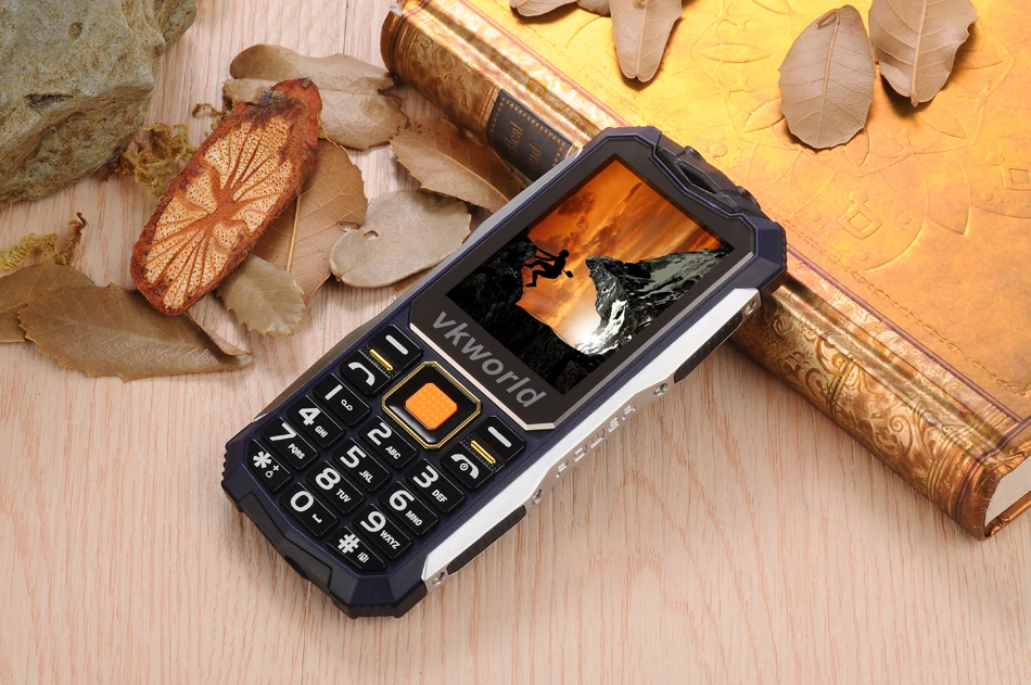 Русская клавиатура VKWorld Stone V3S 2,4 дюймов водонепроницаемый дропстойкий пылезащитный Мобильный телефон двойной светодиодный светильник FM Dual SIM сотовый телефон