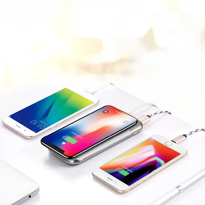 

30000mah wireless Power Bank External Battery PoverBank 2 USB LED Powerbank Portable Mobile phone Charger for iphone X Note 8