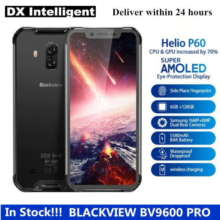 BLACKVIEW BV9600 Pro 6 GB 128 Helio P60 Восьмиядерный IP68 Водонепроницаемый прочный 21 &quotFHD AMOLED 16MP