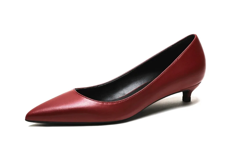 KATELVADI/Женская обувь на низком каблуке 3 см; Всесезонная обувь из спилка; Женская открытая обувь для работы; бежевая офисная обувь; K-361