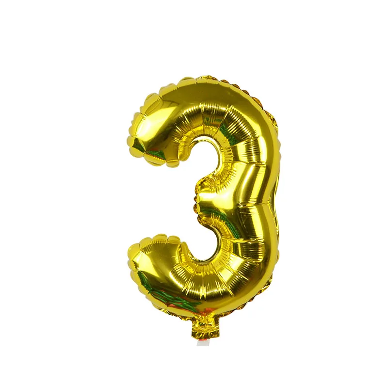 Вечерние воздушные шары из фольги черного и золотого цвета для вечеринки в честь Дня Рождения - Цвет: 1pc 16inch 3