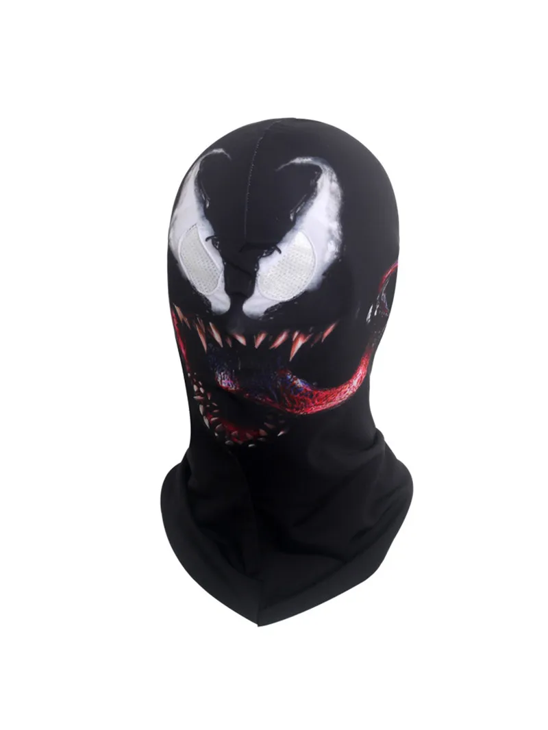 Venom с изображением Человека паука маска 3D глаза Косплэй Черный Человек паук