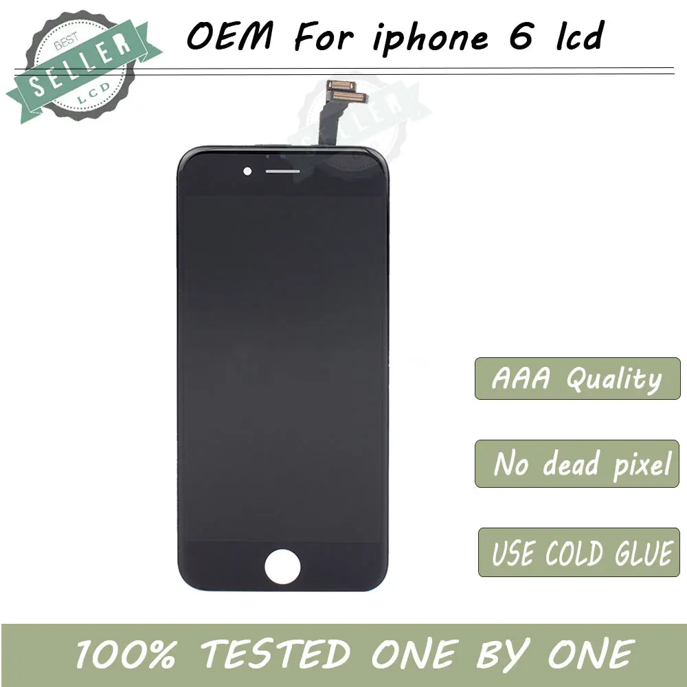 Лучший OEM Качество хорошее касание для iphone 6G ЖК-экран дисплей дигитайзер сборка