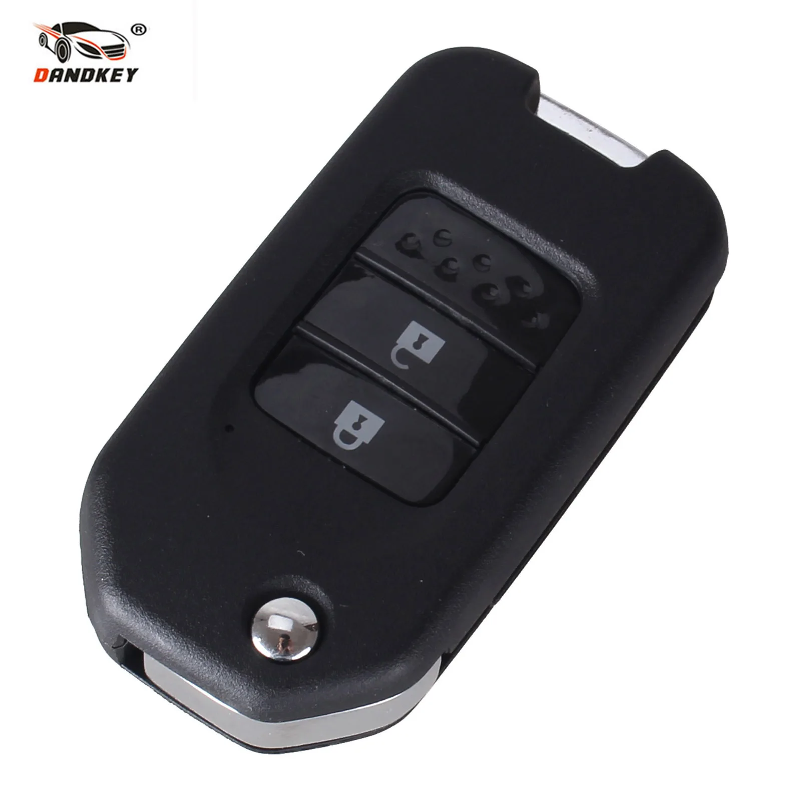 DANDKEY 2 кнопки Автомобильный ключ оболочка для 2014 HONDA CRIDER JADE CIVIC ACCORD CITY ODYSSEY Складной
