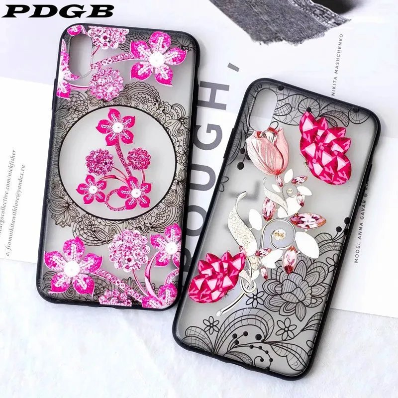 Прочный ТПУ чехол PDGB для iPhone 6 6s 7 8 Plus чехлы X XS Max XR 3D прозрачный защитный с