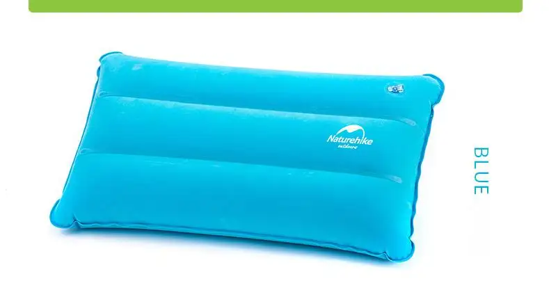 Naturehike 85 г сжатая надувная подушка двойной слой ПВХ Флокирование Ткани воздушная подушка ворс для путешествий отдыха на природе кемпинга синий зеленый