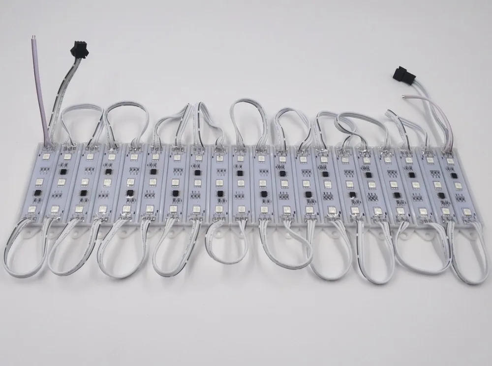 

Promotion!!!20pcs/lot DC12V WS2811 LED pixel module 0.72w IP68 rated.white wire with JST/13.5mm/18.5mm/xconnect connectors