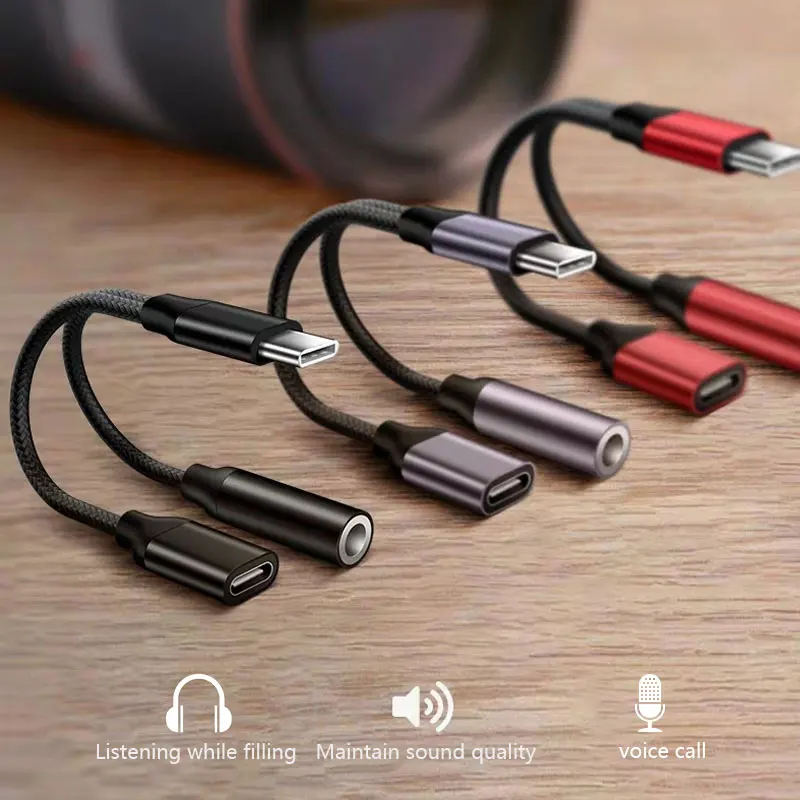 USB C до 3,5 мм разъем для наушников адаптер Разъем для быстрой зарядки AUX аудио кабель для Xiaomi Mi 6 6x huawei P20 mate 10 Pro type c