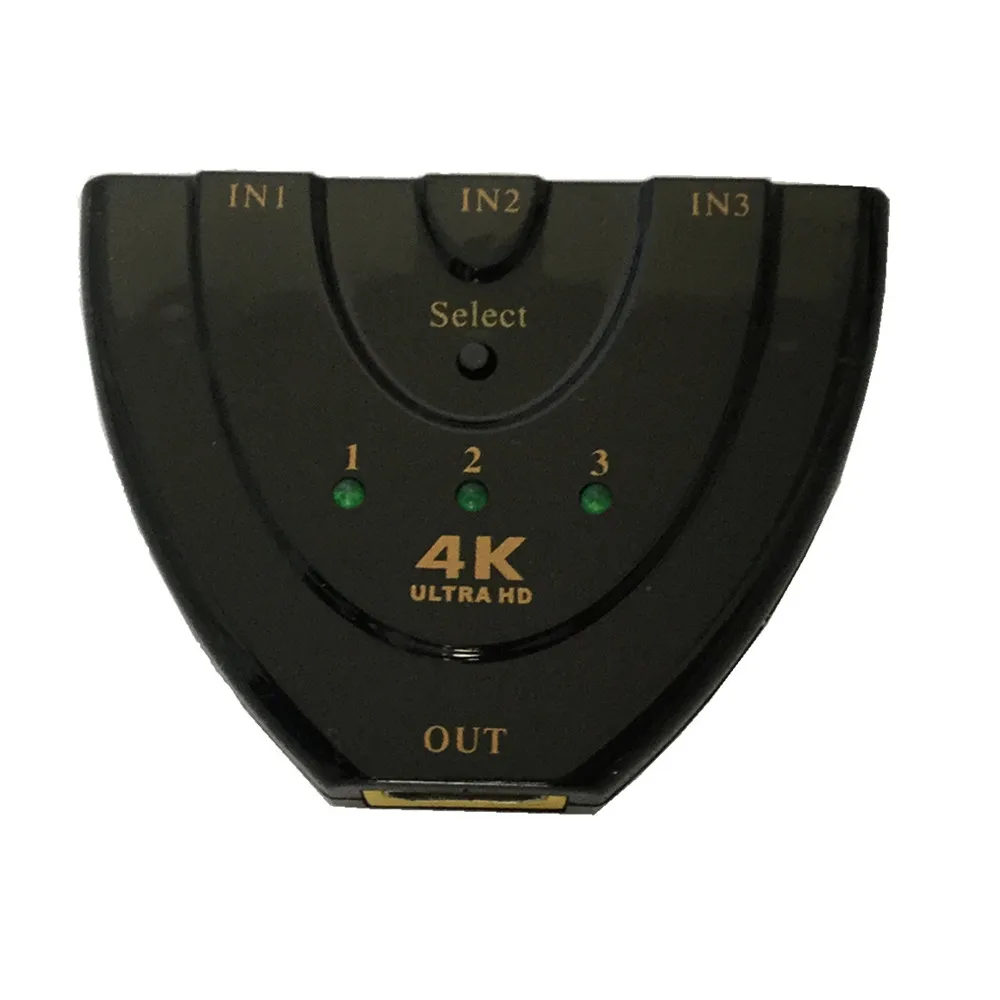 

Hot sale 4K*2K 3D Mini 3 Port HDMI Switch 1.4b 4K Switcher HDMI Splitter 3 in 1 out Port Hub for DVD HDTV Xbox PS3 PS4 1080P