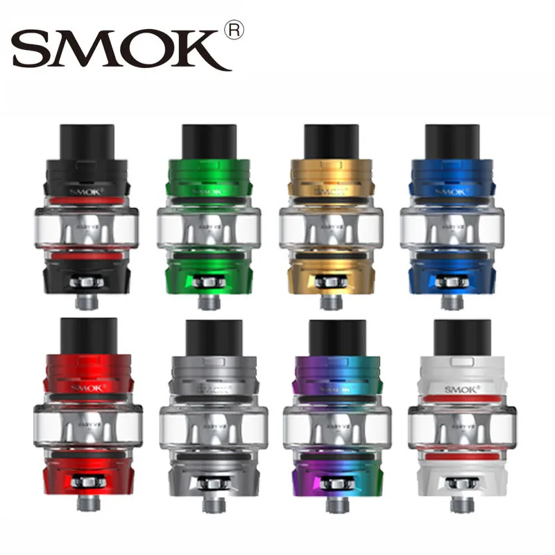 Электронных сигарет SMOK TFV8 Детские V2 бак 5 мл атомайзер для электронных сигарет V8 Детские V2 A1 A2 A3 Макс сетки катушки 510 вапорайзер с резьбой