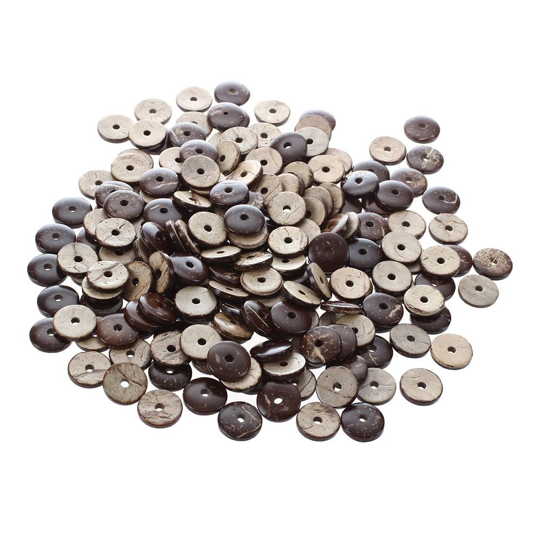 

200 Pcs Coconut Shell Ring/ Circle Spacer Beads 15mm(5/8") Dia.