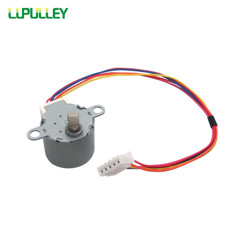 

LUPULLEY 28BYJ-48 12V Stepper Motor CW/CCW Reduction Gear Step Motor Four-phase Five-wire Wire Length 190mm Ratio 1/64