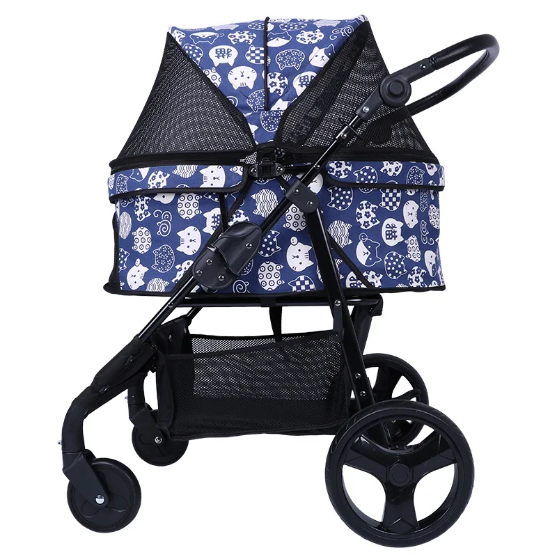 

30kg Portable Folding Dog Stroller Cat Bag Pet Car seat cover Carrier Cart Carriage Outdoor Walking Shopping Trip Kennel Inner