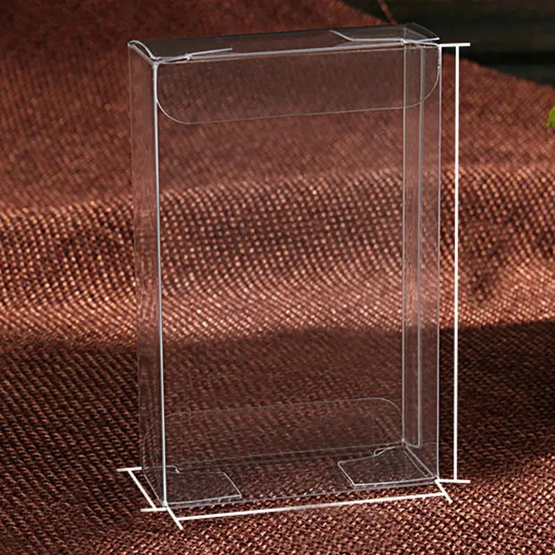 100 шт. 2xWxH Ювелирная Подарочная коробка прозрачные Коробки Пластик коробка прозрачная коробка для хранения ПВХ коробка упаковка Дисплей ПВХ боксен для СР/Рождество