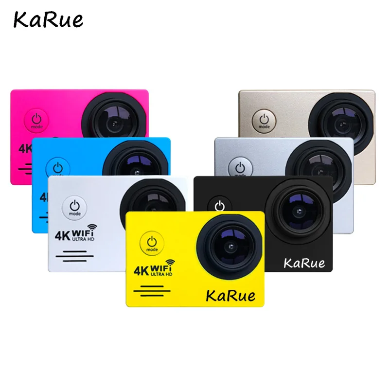 Экшн камера KaRue с поддержкой Wi Fi Ultra HD 4K водонепроницаемая 30 м ЖК дисплей 2 0 дюйма