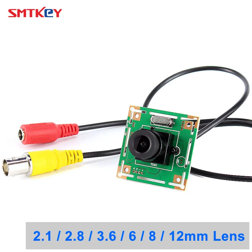 SMTKEY широкоформатная 700 ТВ L цветная CMOS камера 960H аналоговая для телевизионного