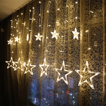

4.5x2/4.5x3/6x3m Icicle Fairy String Lights Christmas led Wedding Party Lights led Garland In/Outdoor Curtain Garden Xmas Decor