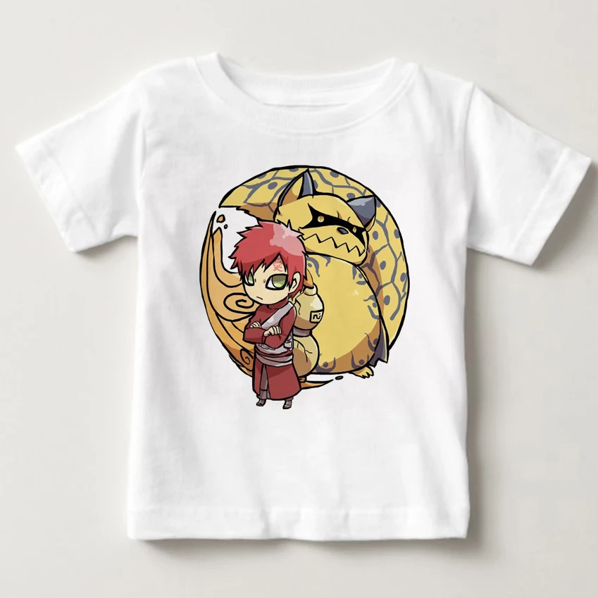 Детская футболка ниндзя аниме Akatsuki Kakashi Gaara Hokage Uchiha Itachi сасуке Шаринган детская