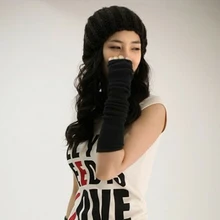 Новые женские модные вязаные рукавицы без пальцев теплые зимние длинные перчатки Розничная/ 5997 6R3A