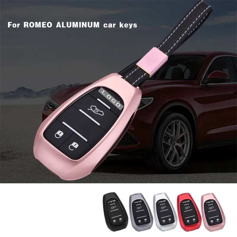 

2018 Remote Keyless KEY Fob Case Shell Protector Cover for Alfa Romeo Giulia Stelvio New Key Case For Car Fashion