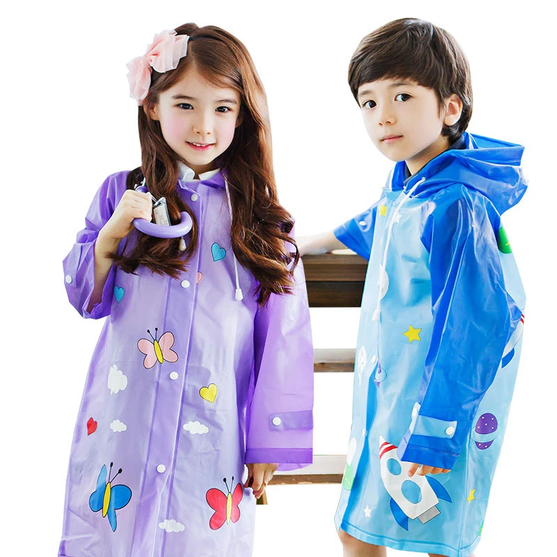

Hooded Women Child Children Raincoat Kids Waterproof Rain Coat Rainwear Poncho Regenmantel Children Kids Raincoat Sets QQG201