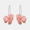 Ztech Korea Fashion Pink Resin Beaded Drop Earrings For Women Girls ZA Wedding Jewelry 30 Designs Dangle Statement Earrings ► Photo 3/6