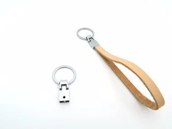 

For 10mm flat leather Key chain ends antique sliver jewelry finding D-1-10-1