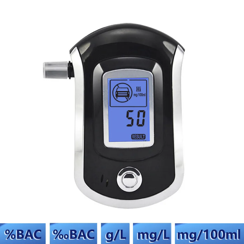 Digital LCD Police Breathalyzer Breath Test Alcohol Tester Analyzer Detector UK