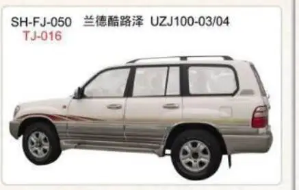 OEM 3 м кузова автомобиля Стикеры для Toyota Land Cruiser UZJ100 FJ 200 аксессуары 2002 2003 2004 - Название цвета: TJ016