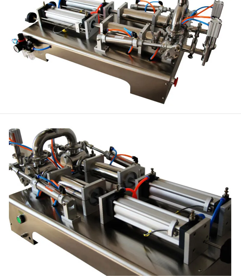 OLOEY 10-100 мл горизонтальные Двойные головки крем шампунь машина для наполнения косметической пасты машина 950*420*380 мм