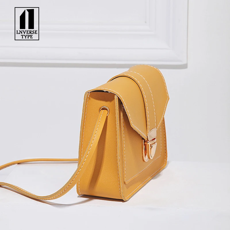 أزياء صغيرة Crossbody حقائب للنساء 2019 البسيطة بو الجلود الكتف حقيبة ساعي لفتاة الأصفر بولسا السيدات الهاتف محفظة الساخن