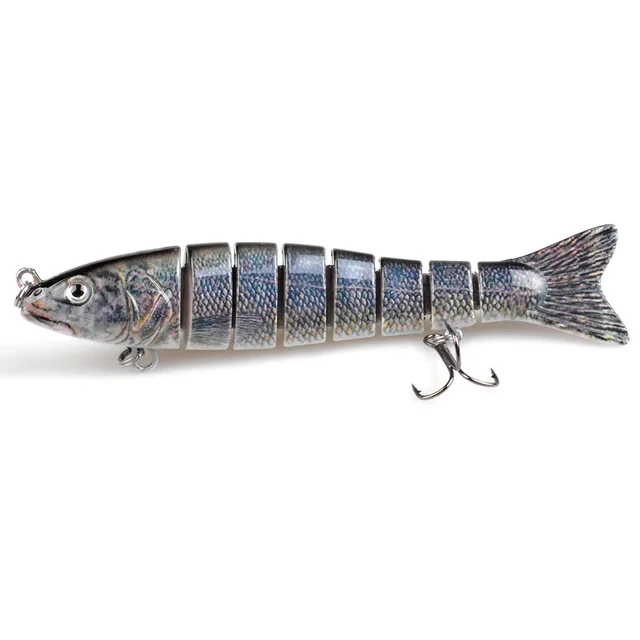 8 Section Multi Jointed Swimbait 5.3'' Striped Bass Baitfish Hard
