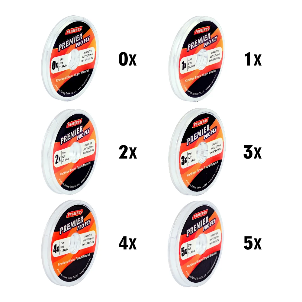 Tippet Rings BONUS PACK!! 25M Spool of Fluorocarbon Tippet 5X Leader 7.5 ft
