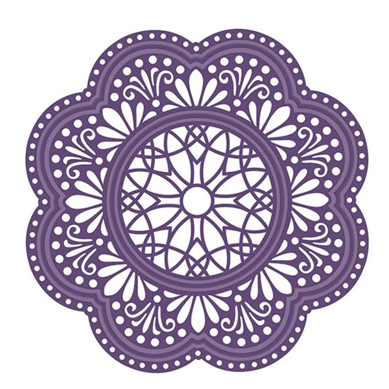 

Flower Circle Lace Frame Metal Cutting Dies Stencils New For DIY Scrapbooking Decorative Embossing Craft Dies Scrapbooking 2018