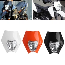Motorcycle Bike Motocross Universal Headlight BA20D Bulb For KTM SMR Headlamp
