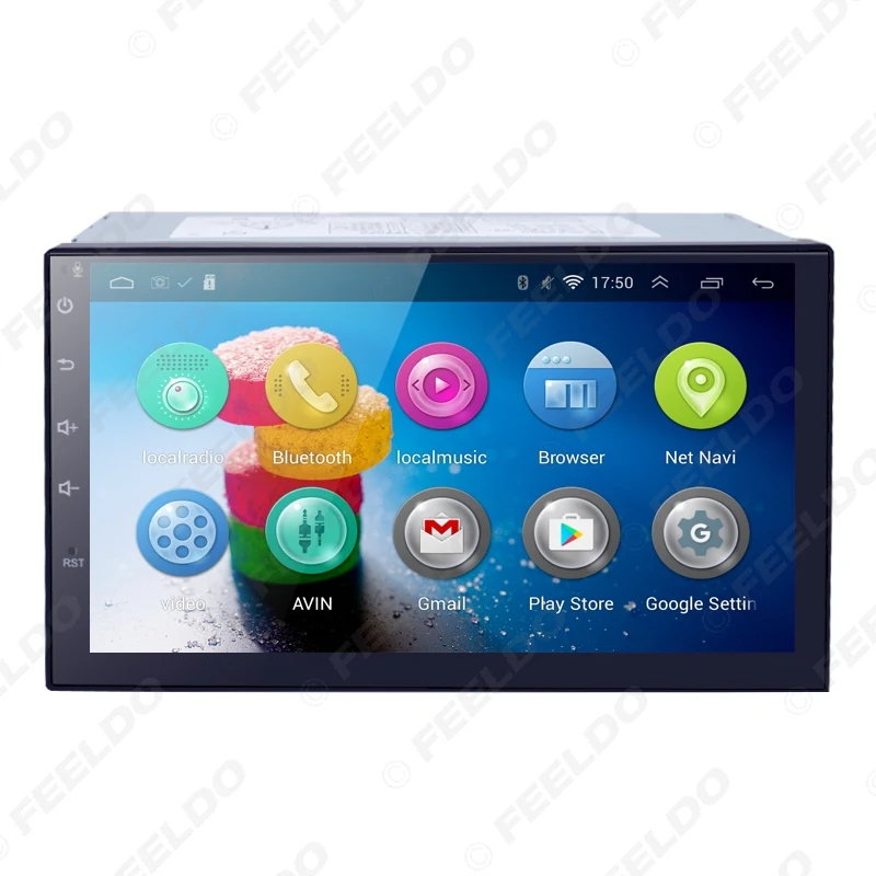 Flash Deal FEELDO 7inch Android 4.4.2 Quad Core Car Media Player With GPS Navi Radio For Nissan/Hyundai Universal 2DIN ISO #3900 1