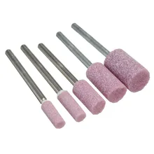 10 Pcs 1/8 “Montado Pedra De Polimento Abrasivos Moagem Ferramenta Rotativa Roda Vermelho Novo