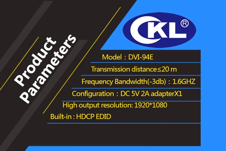 Ckl dvi-94e 4 Порты и разъёмы DVI Splitter 1x4 DVI Splitter Box