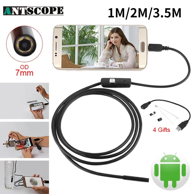 

Endoskop 7mm 1M 2M 3.5M USB Android Endoscope Camera Inspection Phone Camera OTG USB Endoscoop Camera Borescope Endoscopio 5