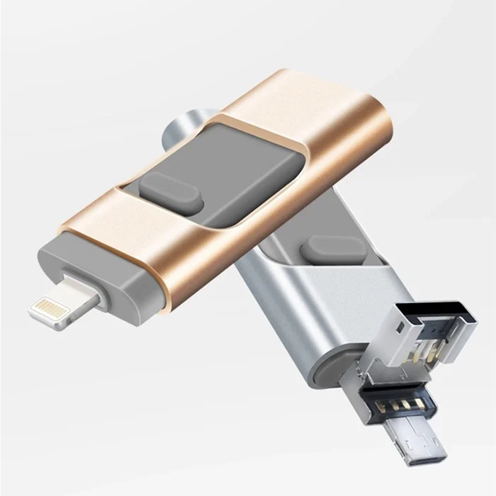 USB флэш-накопителей для iPhone 128 GB [3-в-1] освещение прыгать диск, USB флэш-памяти для iPhone, iPad, iOS, Android, PC