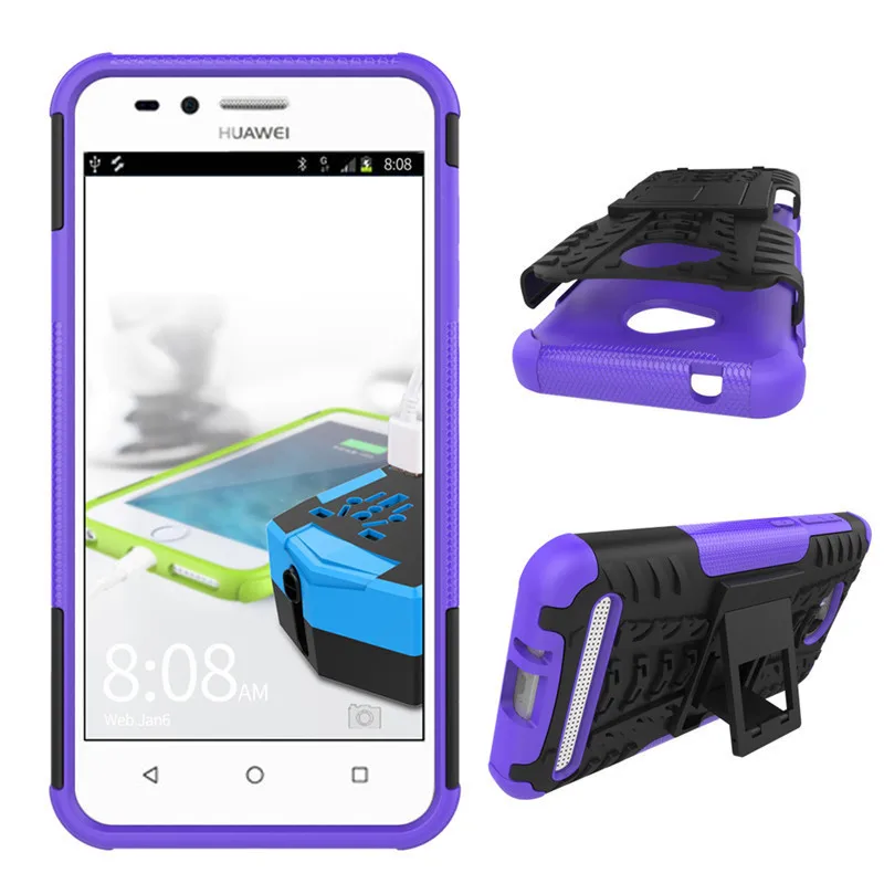 silicone case for huawei phone Dành Cho Huawei Y3 II Ốp Lưng Điện Thoại 2in1 2 Lớp Chân Đế Dày Chống Sốc Lai Ốp Lưng Silicon huawei phone cover